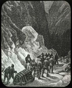 Image: Polaris Expedition: Funeral of Charles Francis Hall, Engraving